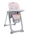 Krzesełko do karmienia Polly Magic Relax 4 kółka Chicco - paradise pink