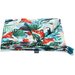 Kołderka bambusowa medium size La Millou - blue hawaiian birds