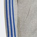 Bluza juniorska Essentials 3-Stripes Hoodie Adidas - szara-niebieska