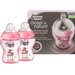 Butelka 2x260ml dekorowana 0m+ Tommee Tippee - różowa