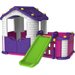 Domek ze zjeżdżalnią 3w1 - Fioletowy Dach