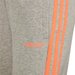 Spodnie dresowe dziewczęce Essentials 3-Stripes Adidas - grey/signal coral